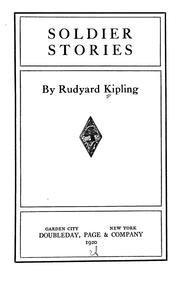 Cover of: Soldier stories by Rudyard Kipling