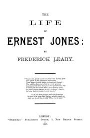 Cover of: The life of Ernest Jones