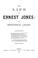 Cover of: The life of Ernest Jones