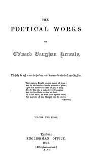 Cover of: Poetical works by Edward Vaughan Kenealy