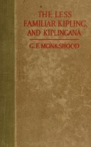 Cover of: The less familiar Kipling, and Kiplingana