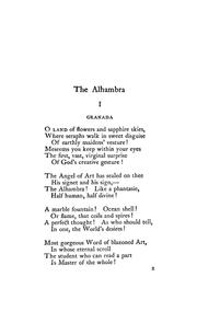 Cover of: The Alhambra and other poems