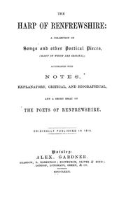 Cover of: The Harp of Renfrewshire by William Motherwell