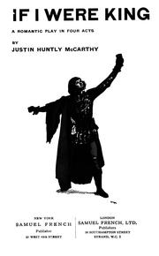 Cover of: If I were king by Justin H. McCarthy