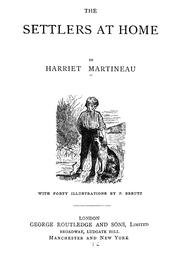 Cover of: The settlers at home. by Harriet Martineau