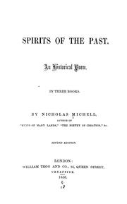 Cover of: Spirits of the past: an historical poem in three books