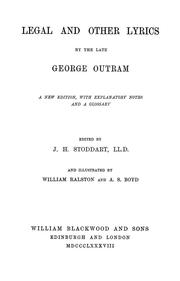 Cover of: Legal and other lyrics by George Outram, George Outram