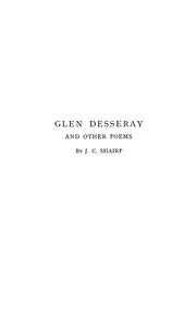 Cover of: Glen Desseray and other poems | John Campbell Shairp