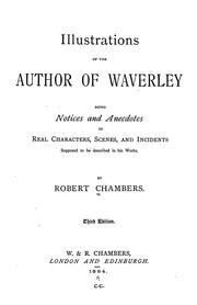 Cover of: Illustrations of the author of Waverley by Robert Chambers