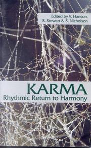 Cover of: Karma, rhythmic return to harmony by edited by V. Hanson, R. Stewart & S. Nicholson.