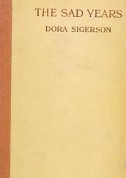 Cover of: The sad years by Dora Sigerson Shorter