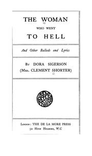 Cover of: The woman who went to hell by Dora Sigerson Shorter