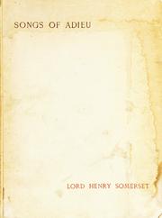 Cover of: Songs of adieu | Somerset, Henry Richard Charles Lord.