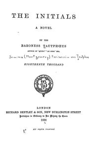 Cover of: The initials by Jemima Montgomery Baroness Tautphoeus
