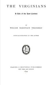 Cover of: The Virginians, a tale of the last century by William Makepeace Thackeray