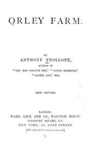 Cover of: Orley farm. by Anthony Trollope