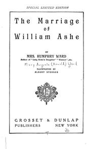 Cover of: The marriage of William Ashe