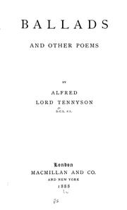 Cover of: Ballads and other poems