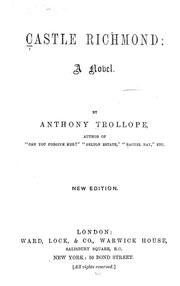 Cover of: Castle Richmond by Anthony Trollope