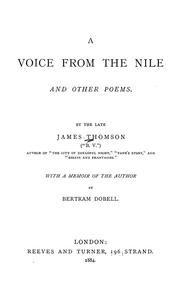 Cover of: A voice from the Nile, and other poems