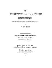 Cover of: An essence of the dusk: translated from the original manuscript
