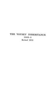 Cover of: The Voysey inheritance | Harley Granville-Barker