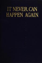 Cover of: It never can happen again