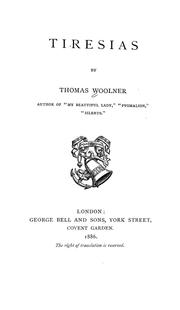 Cover of: Tiresias