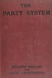 Cover of: The party system by Hilaire Belloc