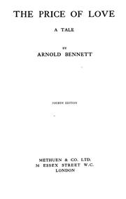 Cover of: The price of love by Arnold Bennett