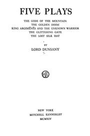 Cover of: Five plays by Lord Dunsany