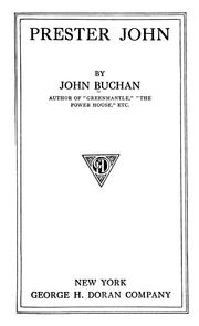 Cover of: Prester John by John Buchan