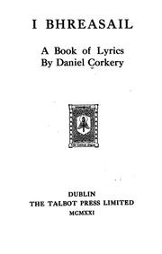 Cover of: I Bhreasail: a book of lyrics