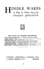 Cover of: Hindle wakes by Stanley Houghton