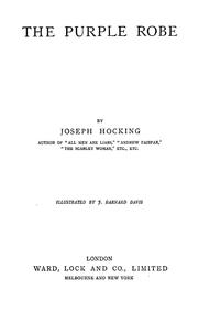 Cover of: The purple robe. | Joseph Hocking