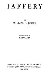 Cover of: Jaffery by William John Locke