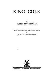 Cover of: King Cole by John Masefield