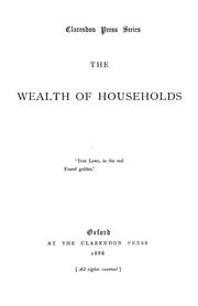 Cover of: The wealth of households ....
