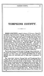 Cover of: Gazetteer and business directory of Tompkins county, N.Y., for 1868