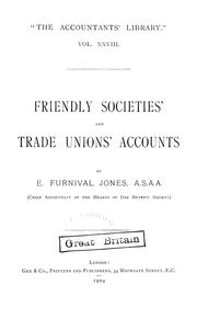 Cover of: Friendly societies