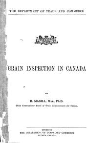 Cover of: Grain inspection in Canada