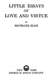 Cover of: Little essays of love and virtue