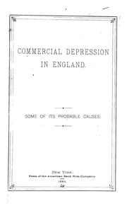 Commercial depression in England by W.B. Halhed