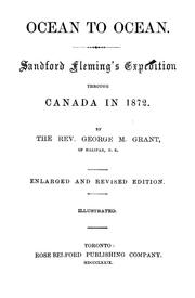 Cover of: Ocean to ocean: Snadford Fleming's expedition through Canada in 1872