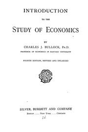 Cover of: Introduction to the study of economics