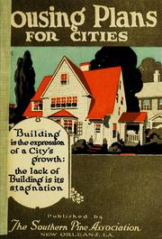 Cover of: Housing plans for cities