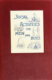 Cover of: Social activities for men and boys by Albert Meader Chesley