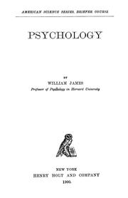 Cover of: psychology in general