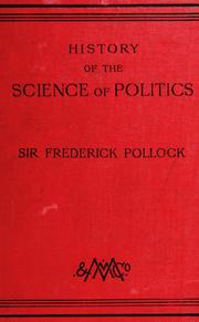 Cover of: An introduction to the history of the science of politics