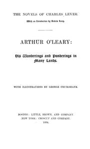 Cover of: Arthur O'Leary by Charles James Lever